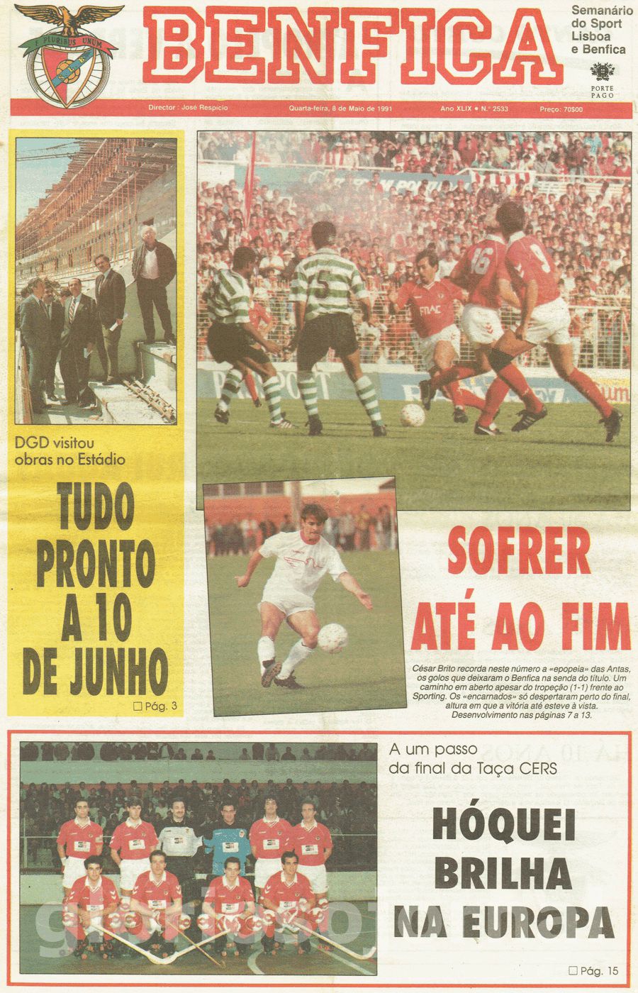 jornal o benfica 2533 1991-05-08
